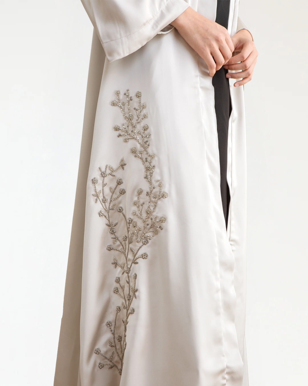 Saffa Grey Abaya