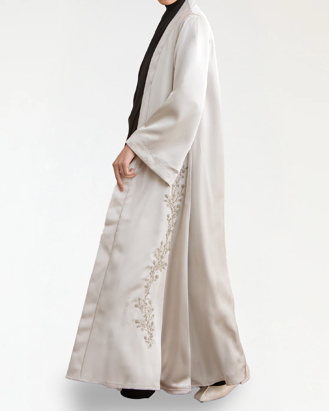 Saffa Grey Abaya