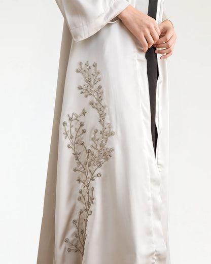 Saffa Grey Abaya